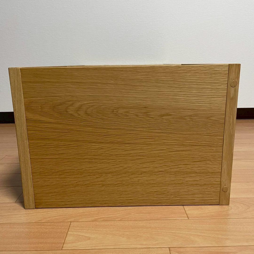 無印良品　スタッキングシェルフ　オーク材　２段