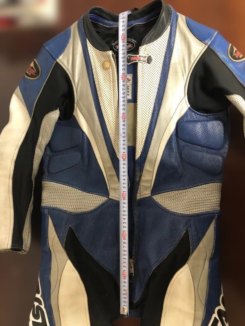 KUSHITANI 革ツナギ、レザースーツＬ丈ＬＬ幅