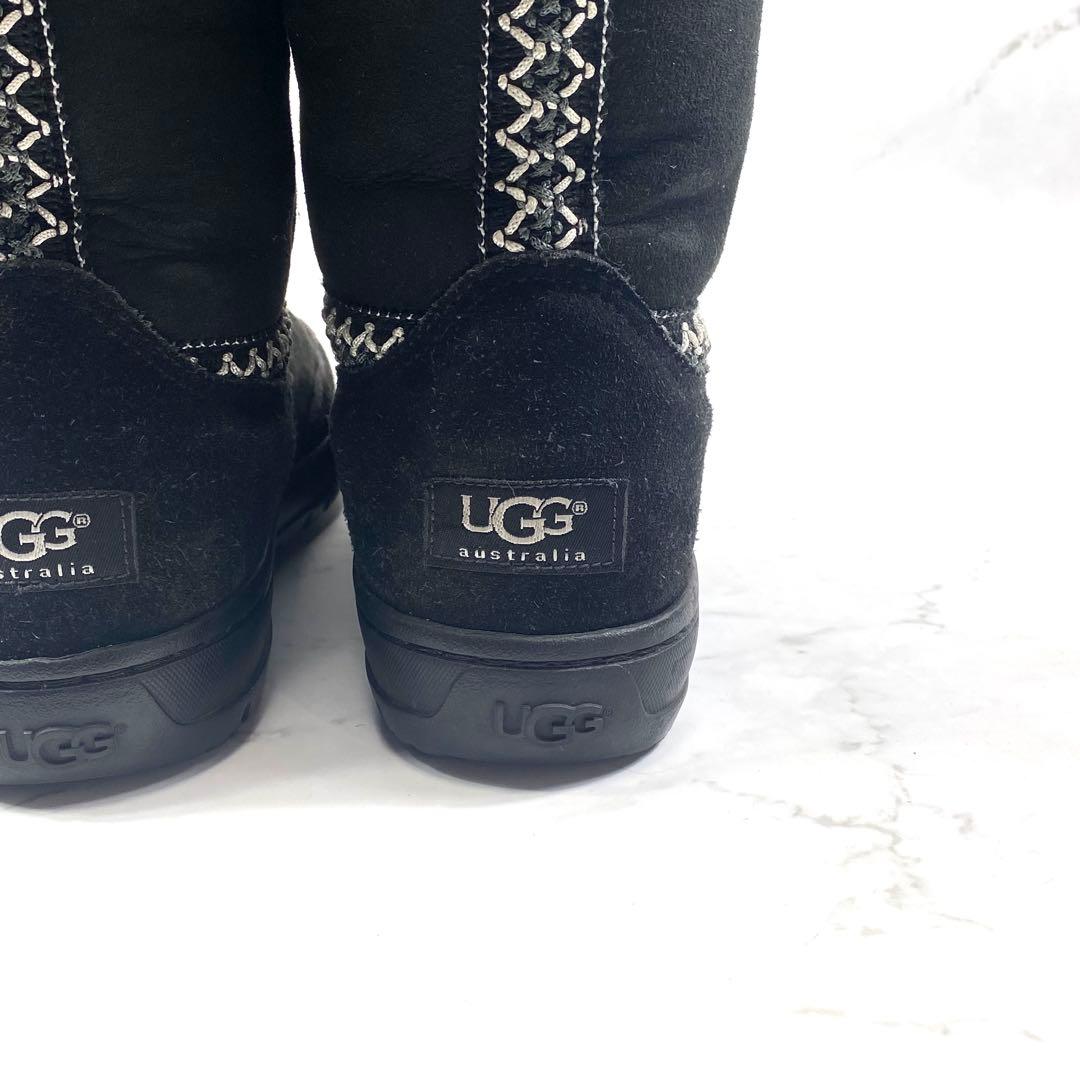【希少】UGG W SUNDANCE REVIVAL ムートンブーツ黒 24