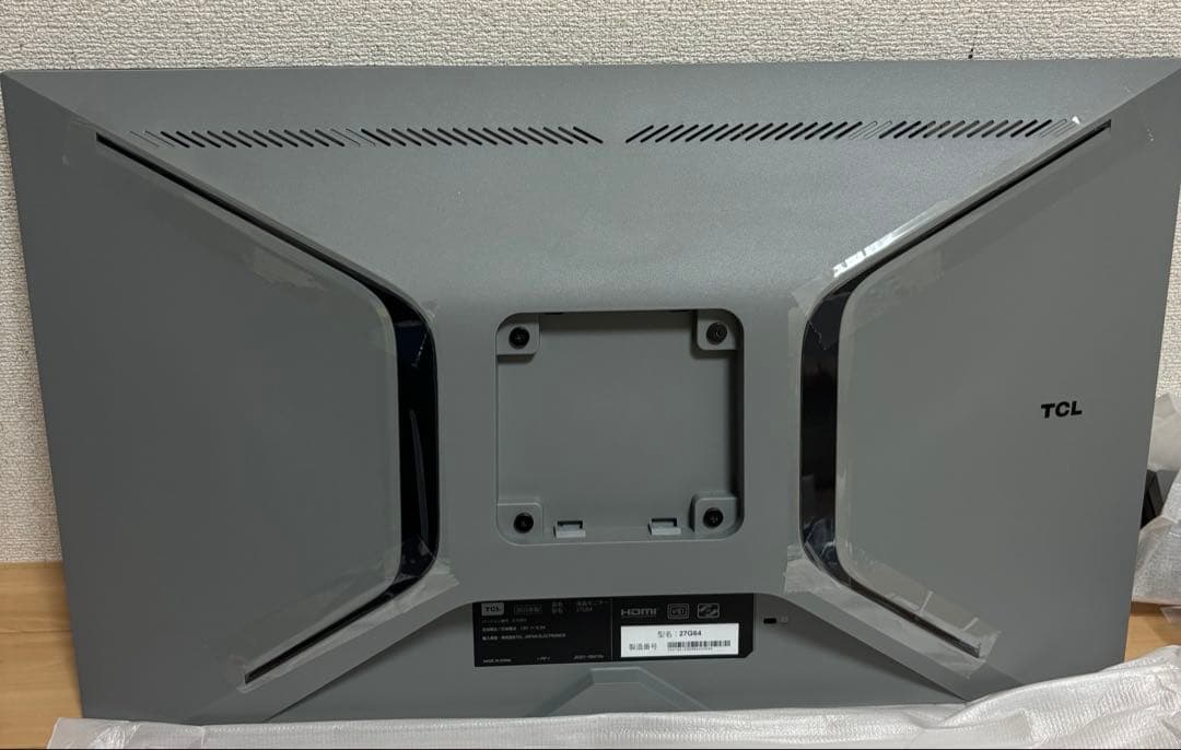 TCL 27G64 量子ドットMini LED WQHDゲーミングモニター