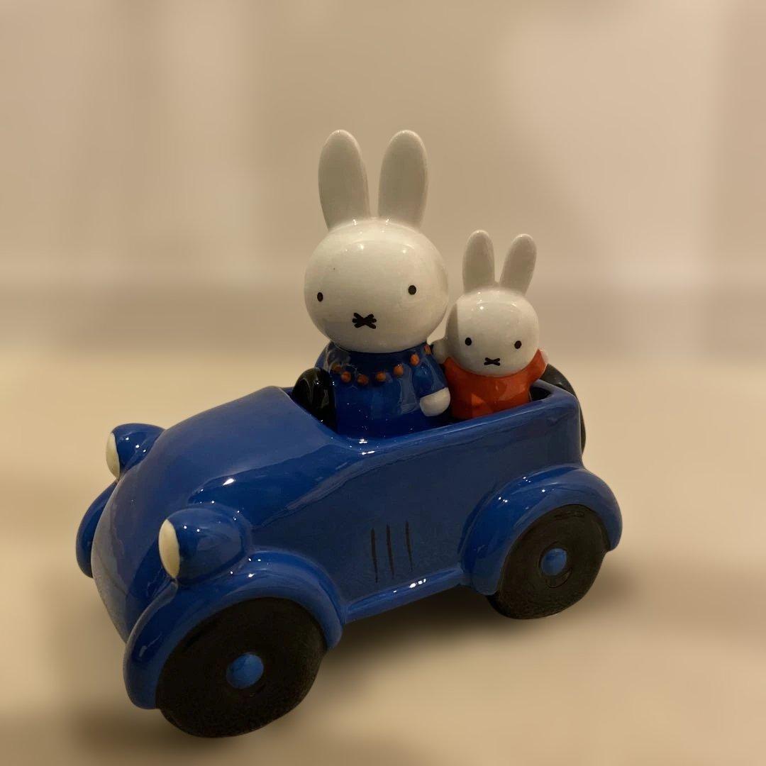 海外限定　陶器　置物　miffy ミッフィーとママのクルージングフィギュア