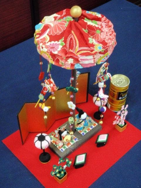 即納！限定値下げ♪●新品！高さ37 ちりめん ひな人形 吊るし飾り 京都龍虎堂●