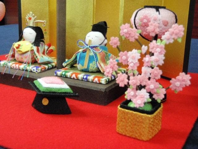 即納！限定値下げ♪●新品！高さ37 ちりめん ひな人形 吊るし飾り 京都龍虎堂●