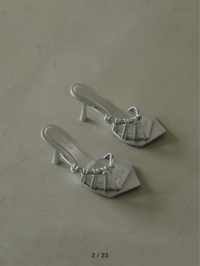 靴 tie wrap mule/melt the lady