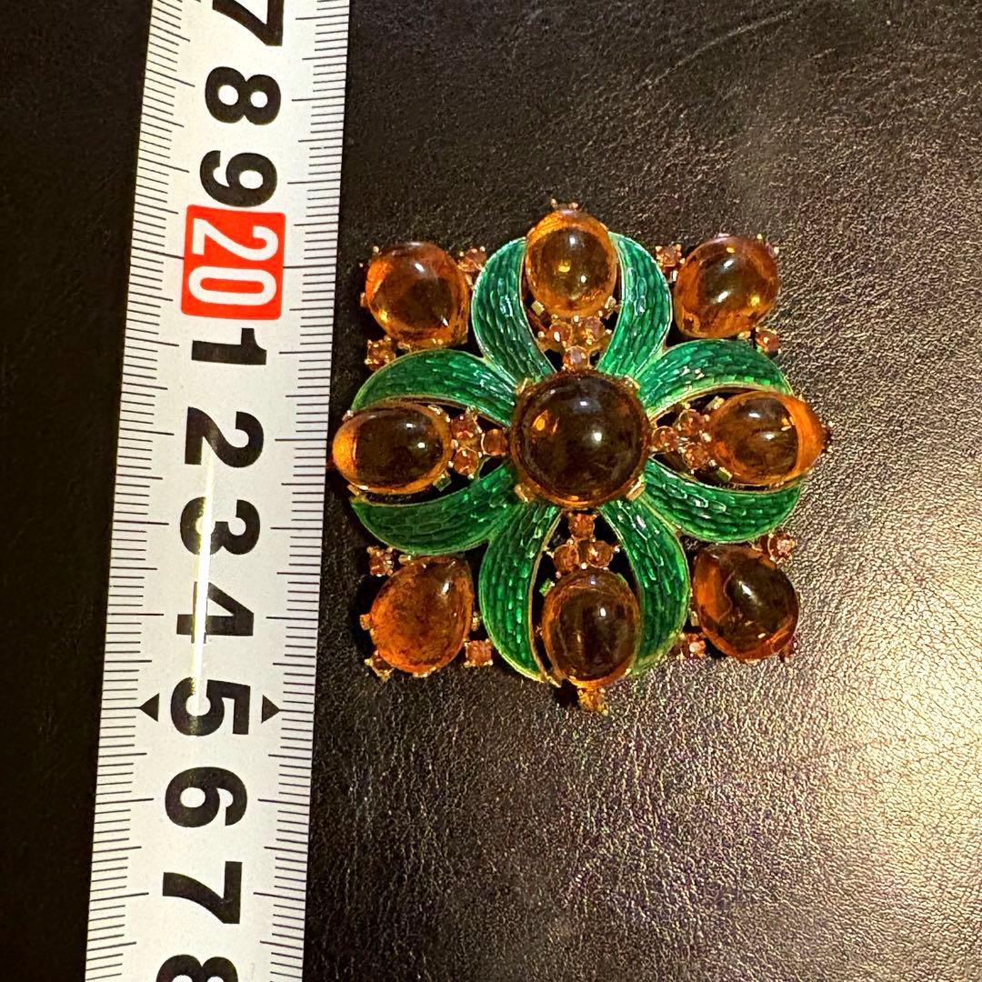 【50s.60s】TRIFARI トリファリ　ヴィンテージ　ブローチ