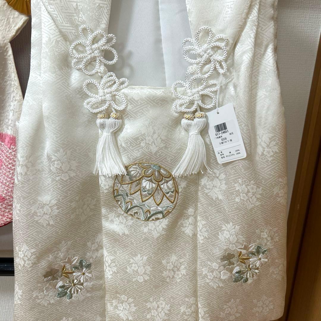 むぅーNo.98 七五三　3歳　　正絹被布フルセット　　本絞り