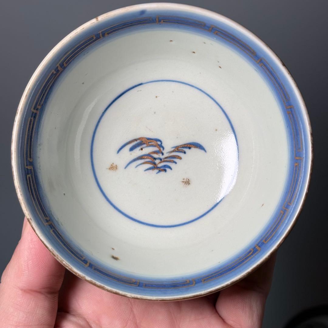 古伊万里　染錦鶏文様蓋物　碗　19客　当時共箱付　江戸後期　器を楽しむ　料理屋