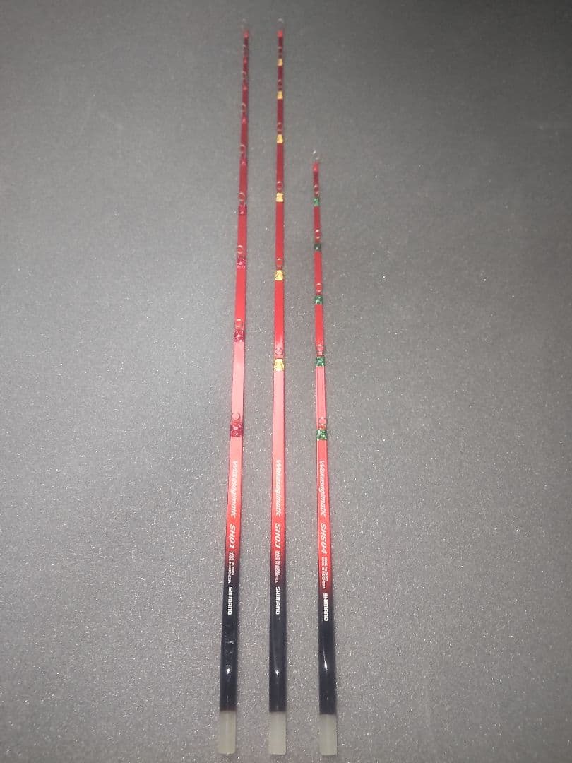 シマノ　wakasagimatic DDM(赤/黒ラメ) セット