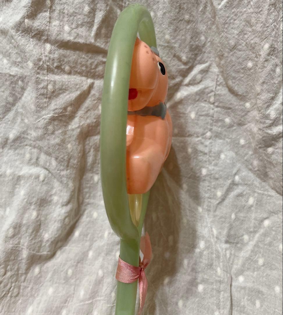 希少　オキュパイドジャパン　レトロ　セルロイド　ガラガラ　赤ちゃん　いぬ　犬