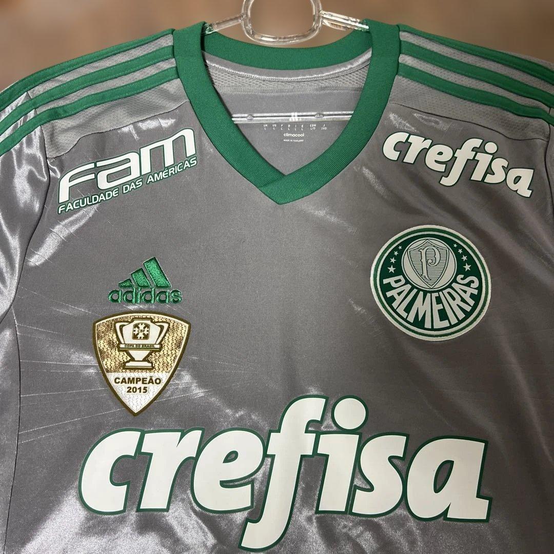 パルメイラス2015選手実使用キーパーサッカーユニフォームアディダスLサイズ