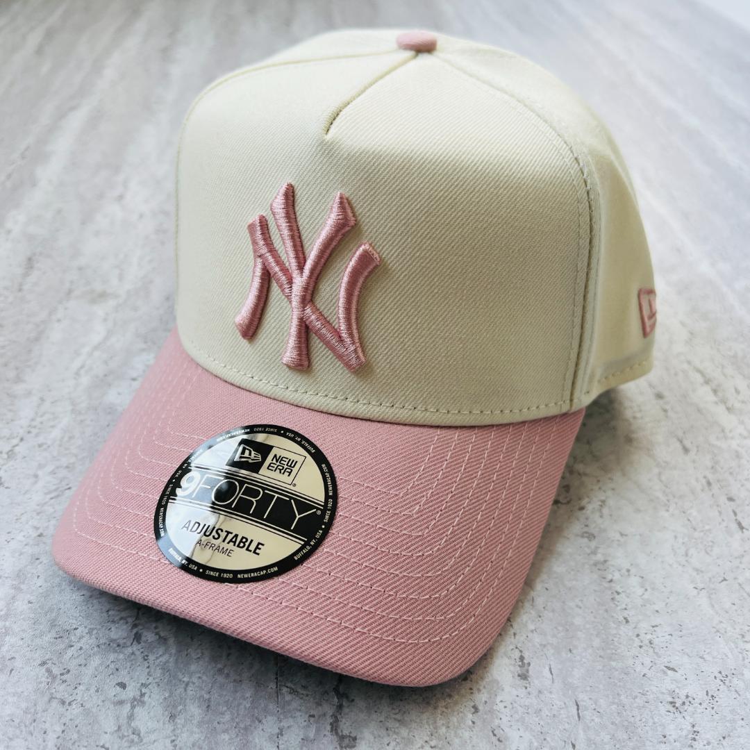 新作 海外限定 NY ヤンキース ニューエラ ピンク pink ツートン