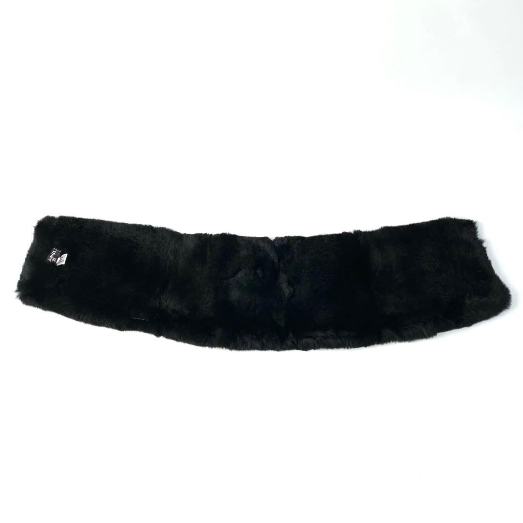 美品 シャネル CHANEL ココマーク ネックウォーマー マフラー ラパン