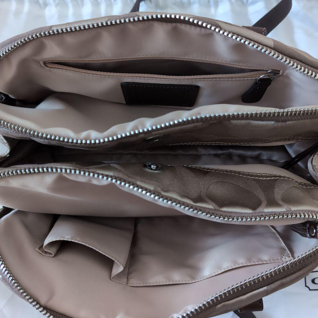 COACH ベージュ ブラウン バッグ