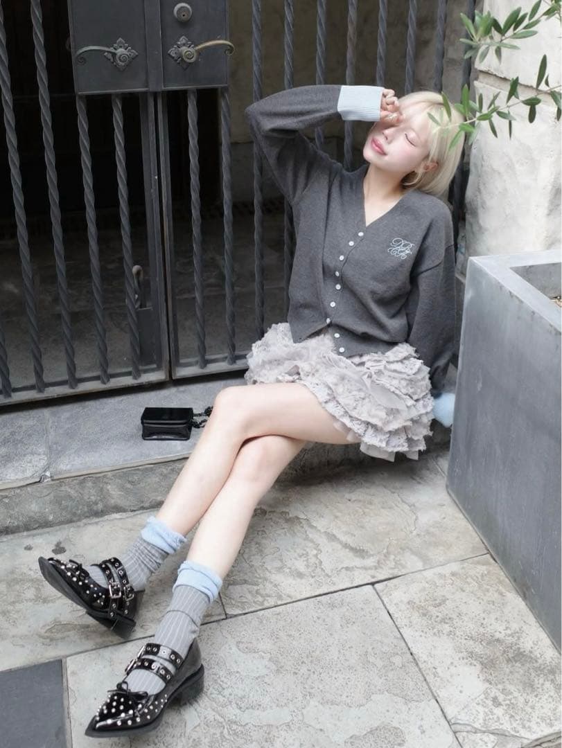 新品・箱付き♡Darich♡ダブルベルトフラットシューズ　Mサイズ