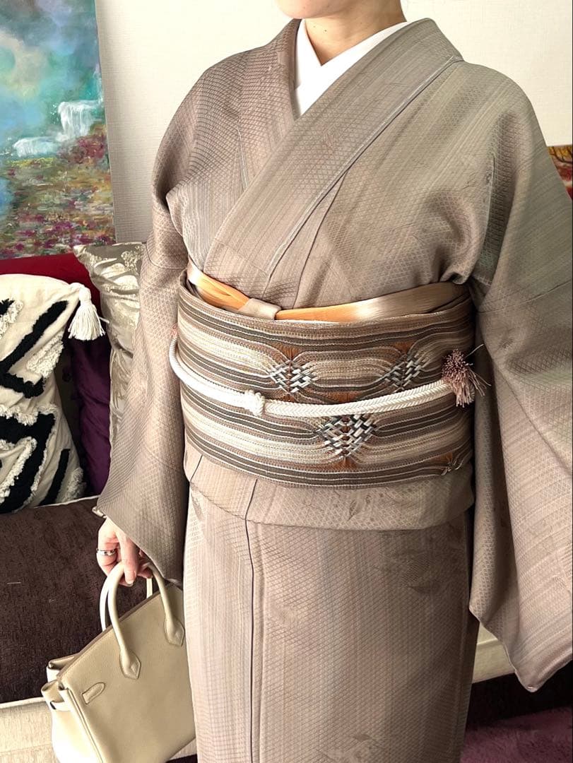 付下げ　ローズグレー