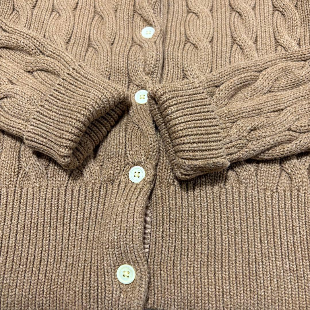 ✨極美品✨POLO RALPH LAUREN 太ケーブルコットンカーディガンQR
