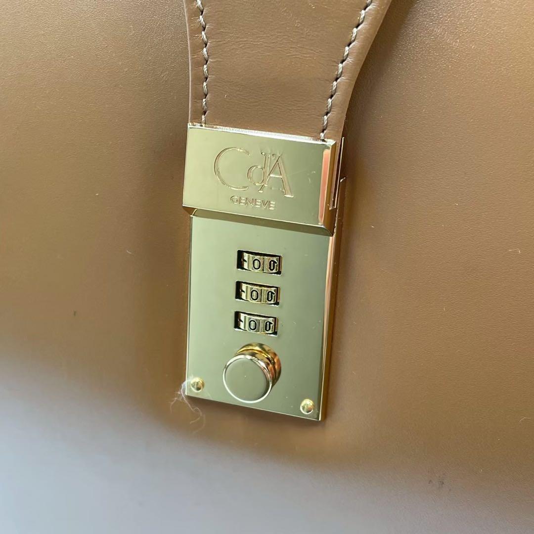 極美品　カランダッシュ　レザーブリーフケース　ダレスバッグ　本革　キャメル