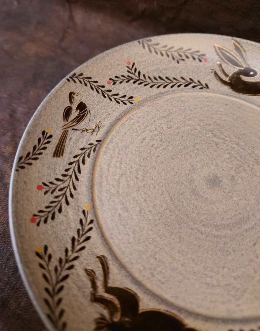 やのさちこ 椿皿