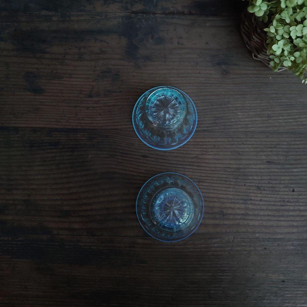 【ご成約】染付 線描 花クルス文 7寸皿と 骨董の器 おまとめ