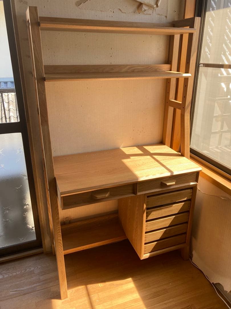 ★亜鉛★光家具　Sunny Side Nico ニコ シェルフデスク90