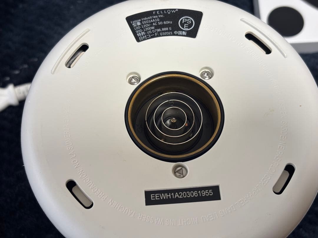 Fellow Stagg EKG電気ケトル ホワイト0.9L ホワイト ウッド