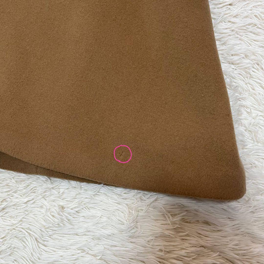 【美品】ダックス　裏地ハウスチェック　ウール　ケープコート　マントコート