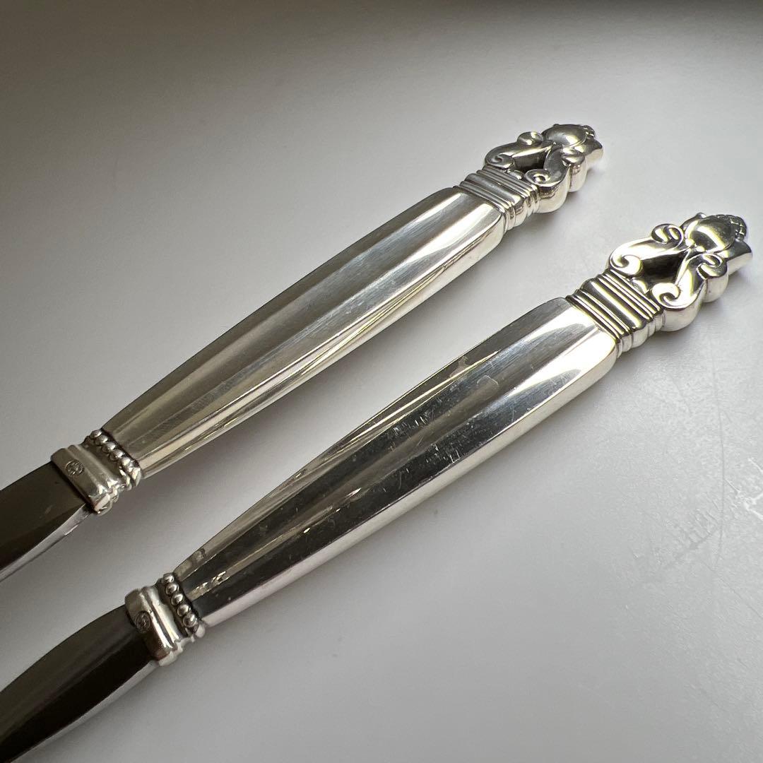 ジョージジェンセン　スプーン2本Sterling178g 東Y7-0917⭐︎2F