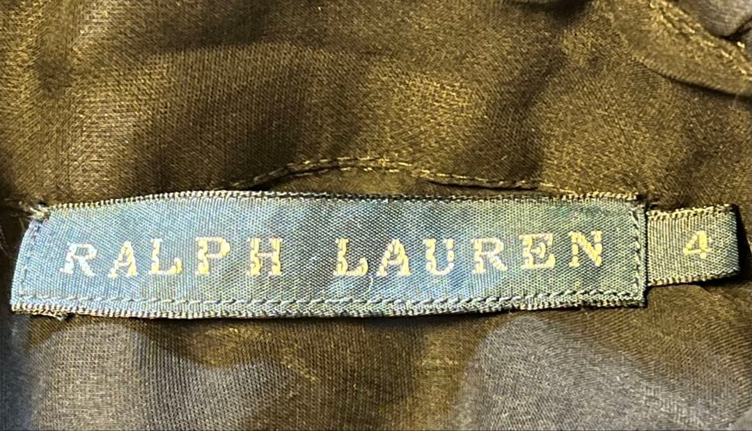 ✨ Ralph Laurenフリル　ブラウス 100% シルク✨