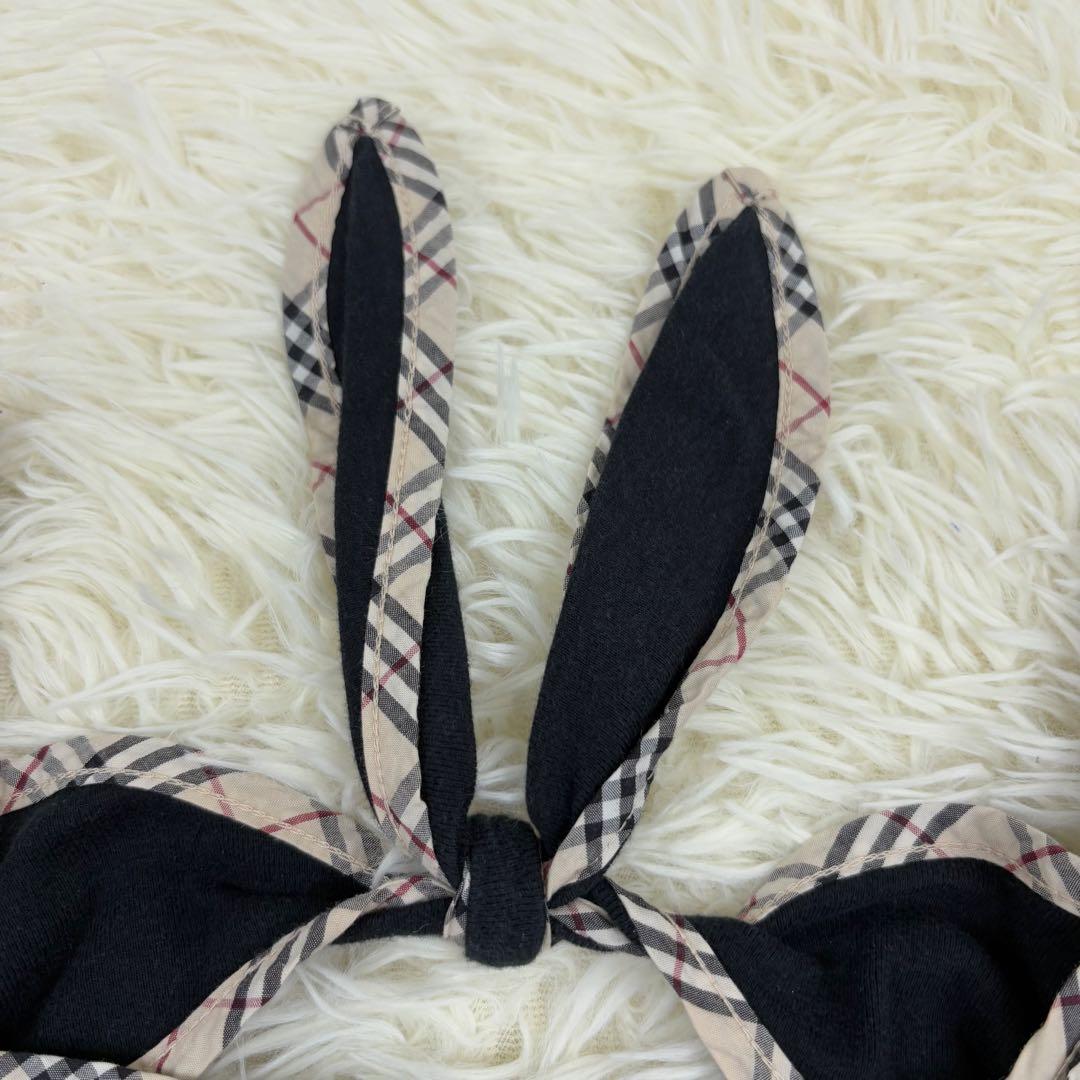 人気　バーバリーブルーレーベル　ノバチェック　リボン　キャミソール　38M 綿