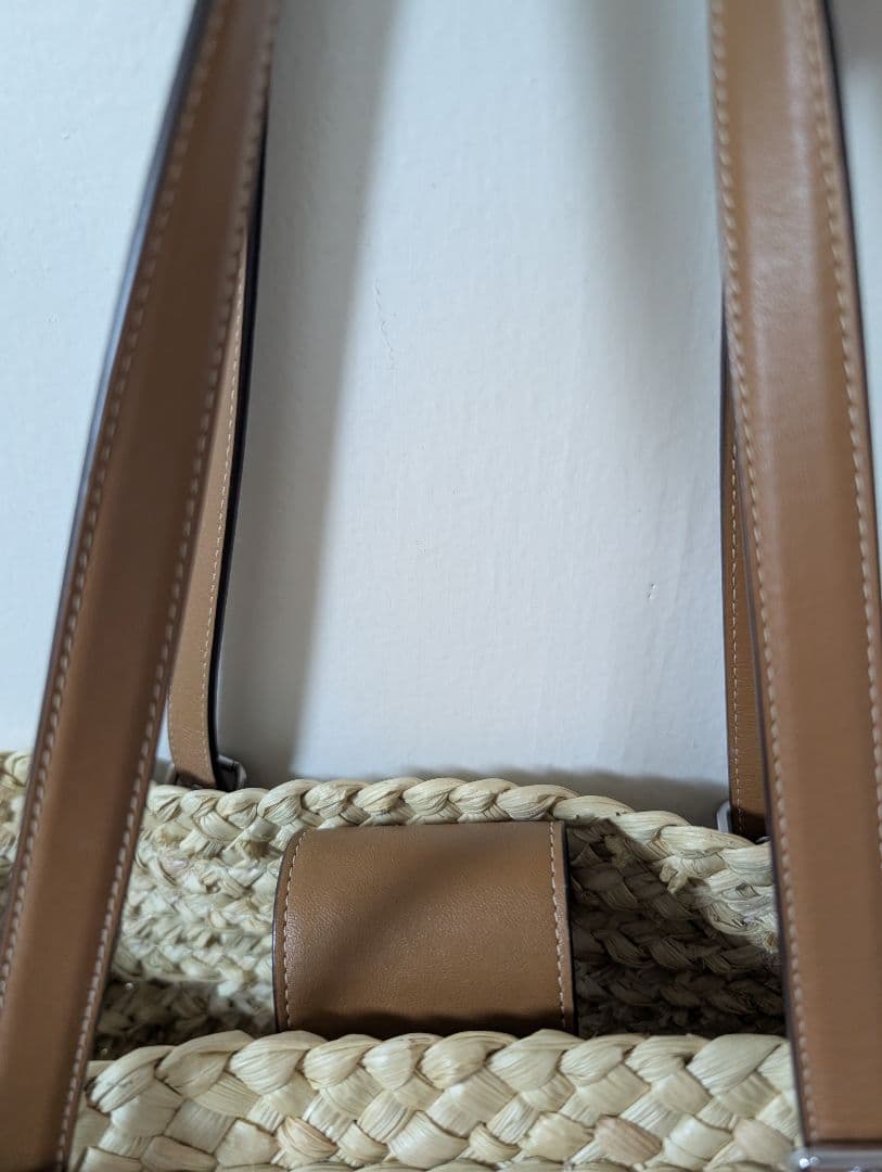 COACH　 トートバッグ かご　バッグ 　ベージュ