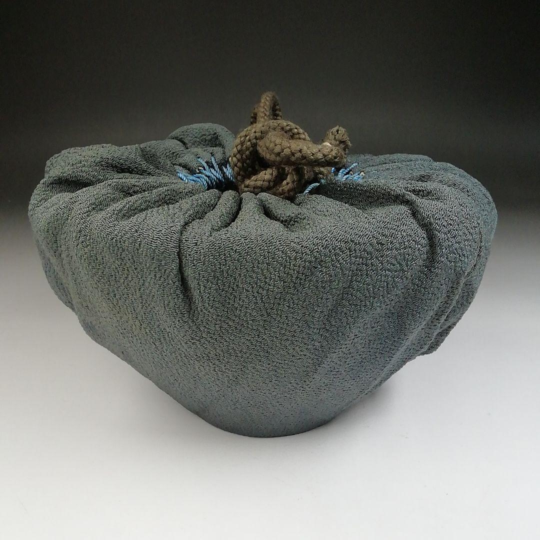 Ｔ４６２　茶碗　『萩焼』『原田隆峰』『仕覆付』　木箱　抹茶碗　茶道具