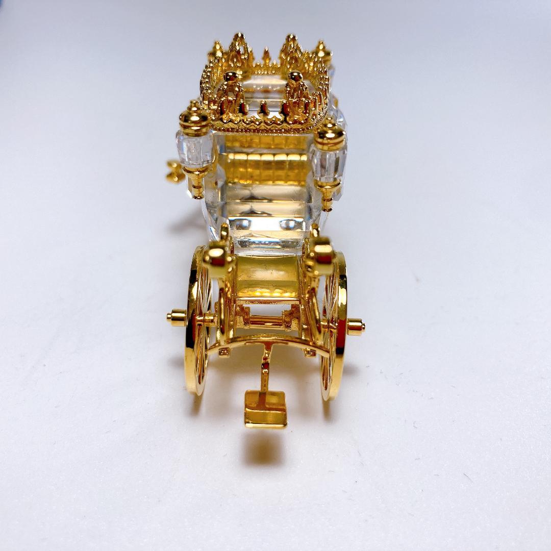 SWAROVSKI スワロフスキー 馬車　18Kゴールドコーティング|3348|