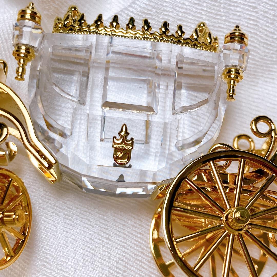 SWAROVSKI スワロフスキー 馬車　18Kゴールドコーティング|3348|