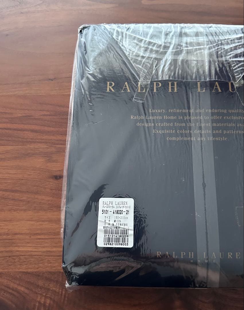 未使用ラルフローレン　シングルコンフォーターカバー&ピロケース2枚セット　青花柄