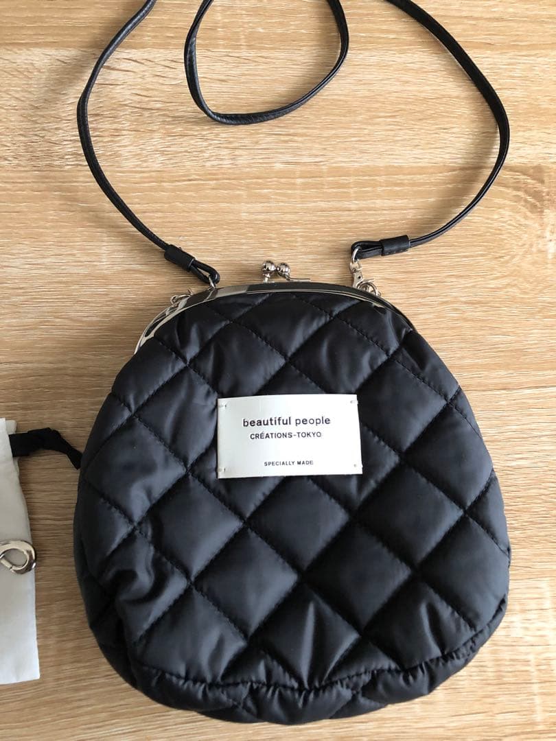 beautiful people がま口ショルダーバック ARK ショルダー付き