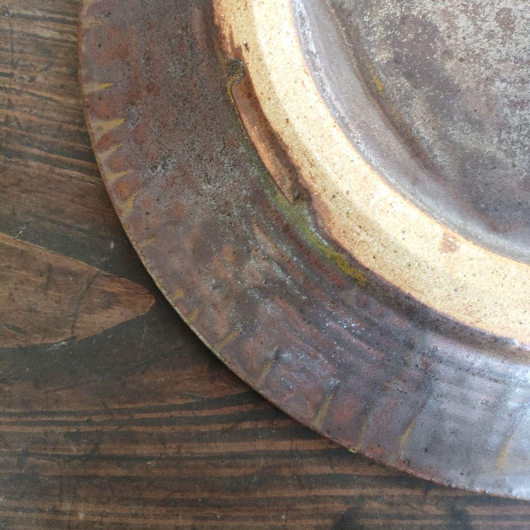 出西窯 大皿 35cm 出雲 民藝 未使用品 工芸 レア 希少 飾り皿