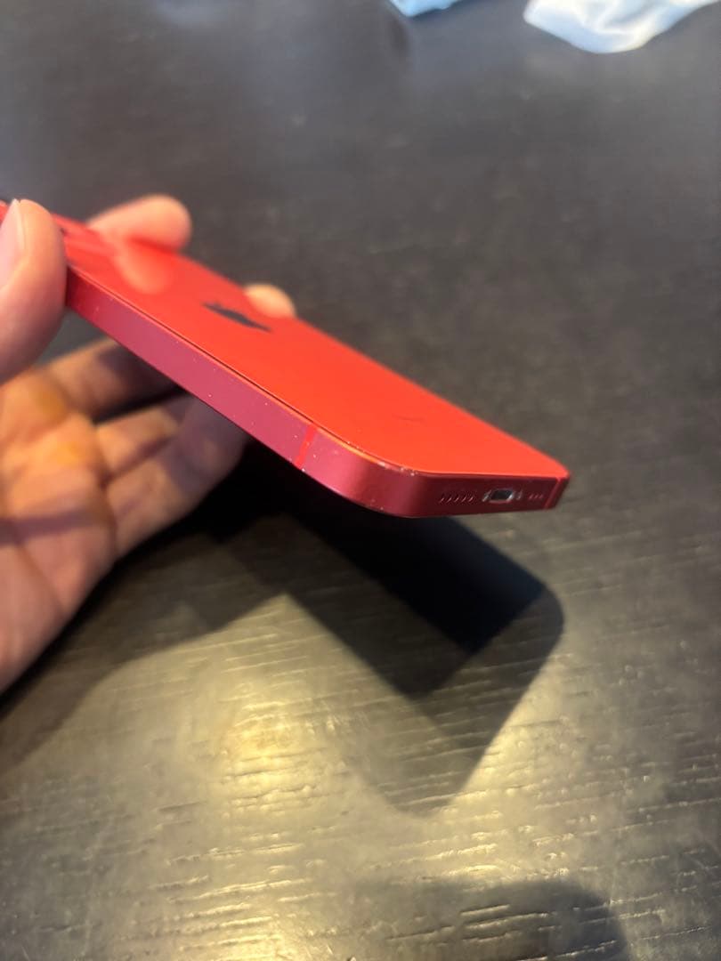 iphone12 128 赤　箱付き+新品ガラスフィルム付き