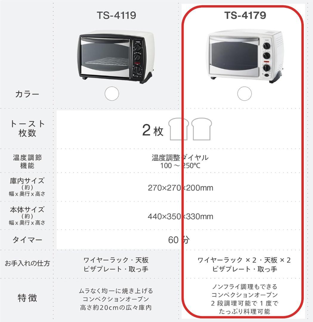 【新品未使用】２段調理可能！2024製TS-4179ノンフライオーブン