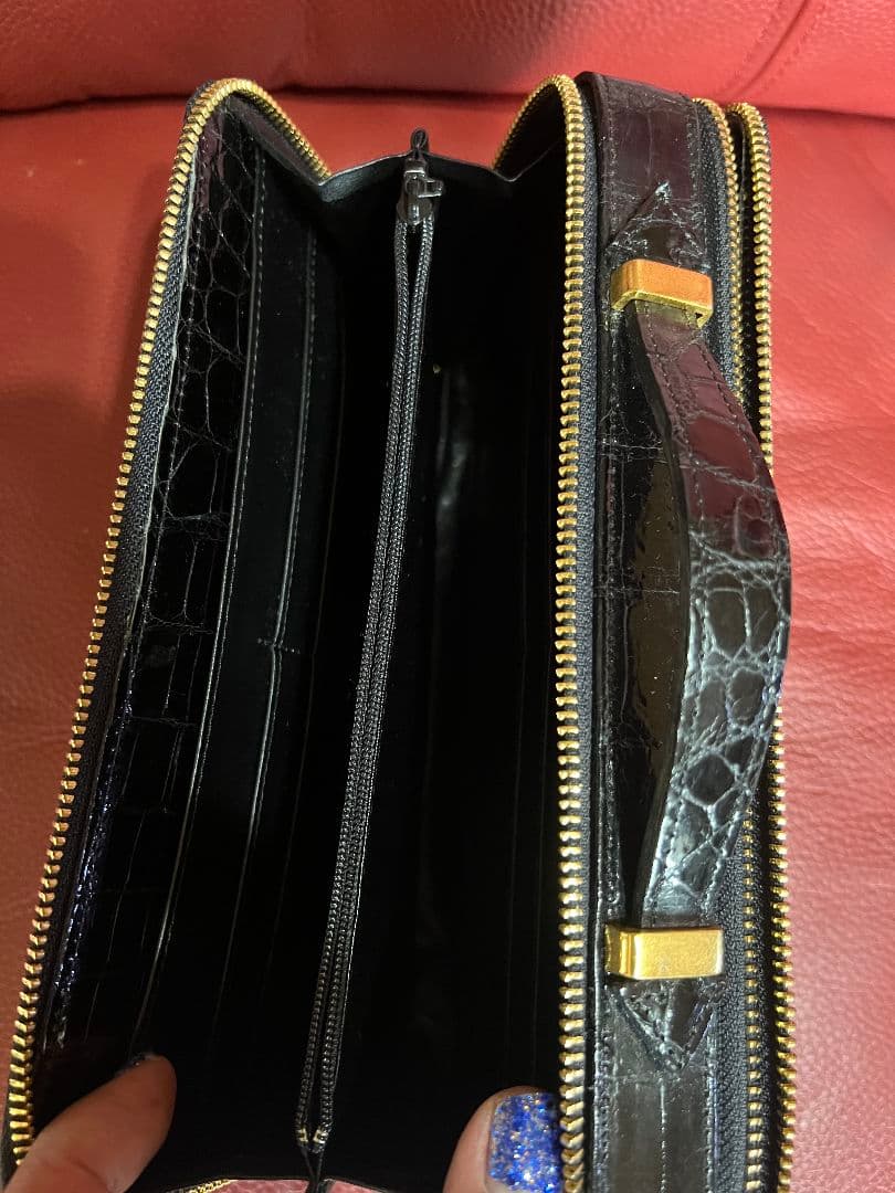 クロコダイル ミニセカンドバック 未使用に近い