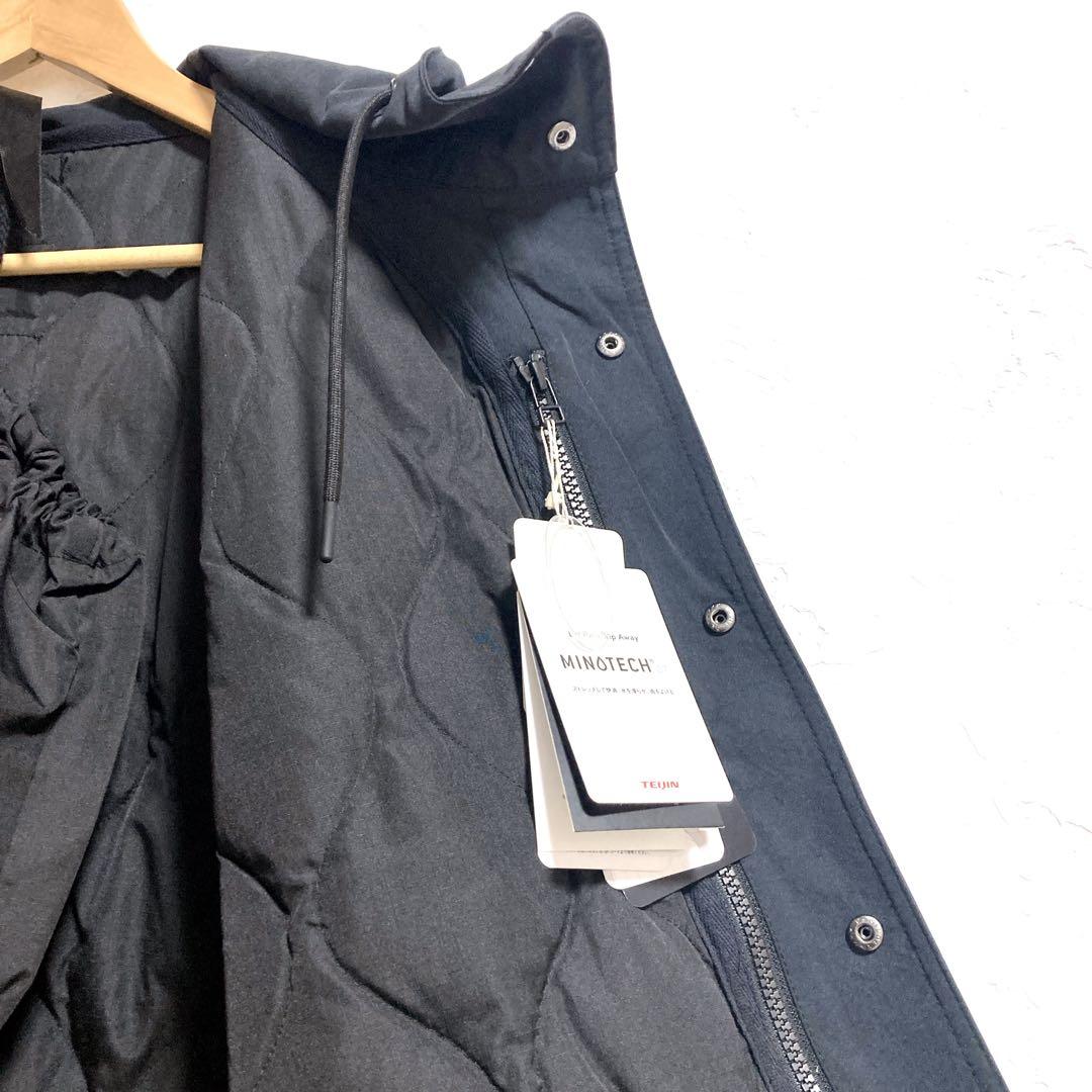 【新品タグ付き】TAION フーデッドコート ダウンベストセット　ブラック　L