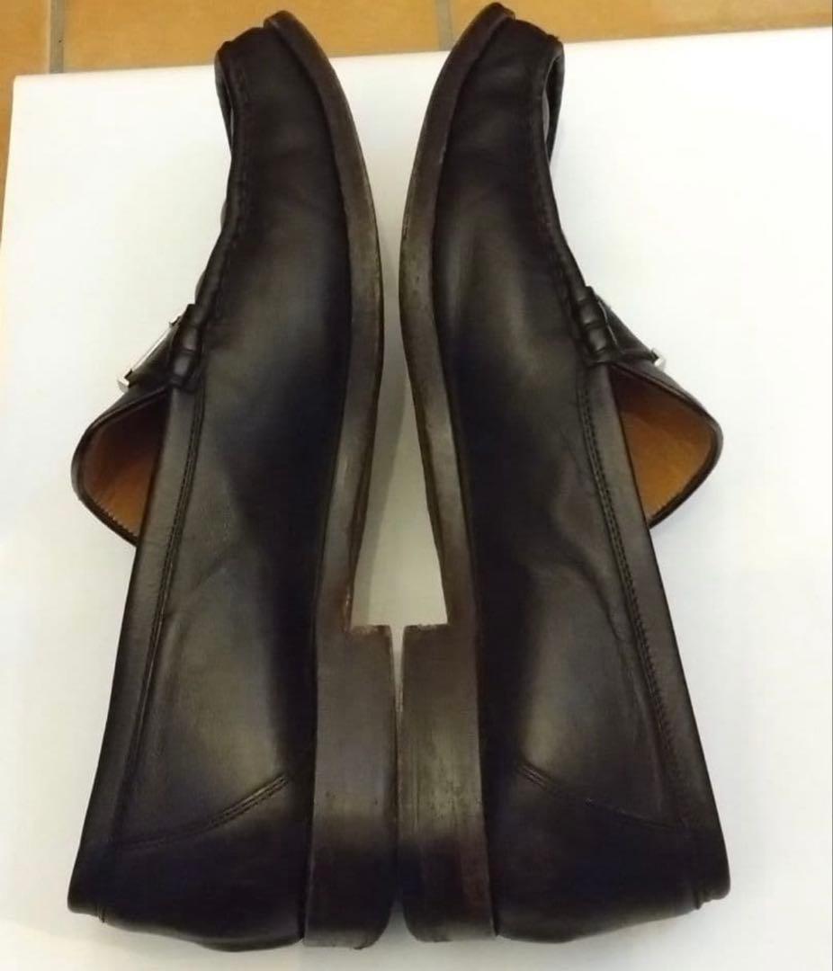 【最高級】HERMES エルメス パリ モカシン　Hロゴブラウン