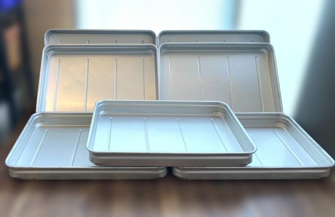 中尾アルミ アルミ製キングボックス 大60 N43-6 蓋付き 7点セット