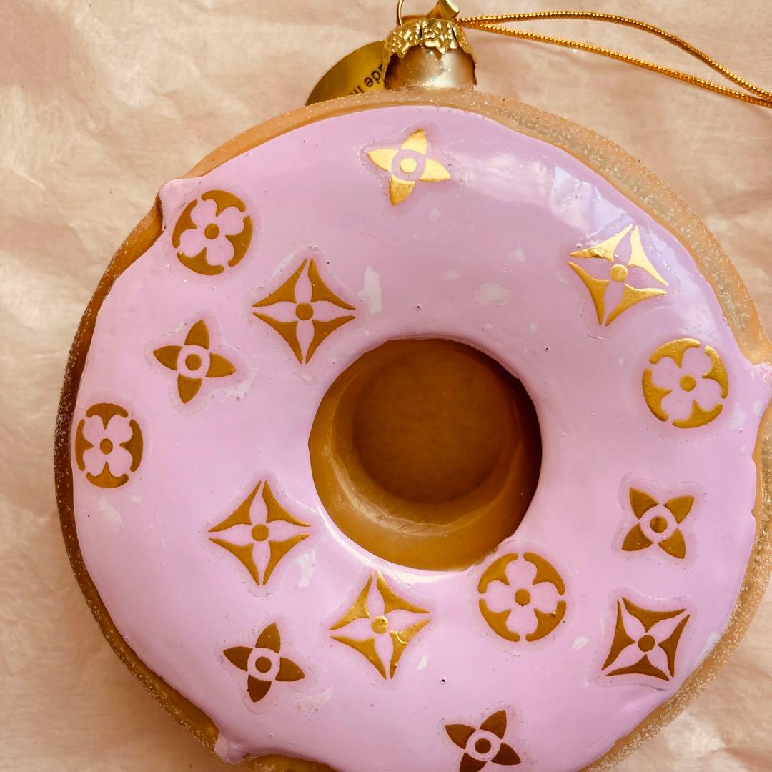新品未使用 ファッショナブル ドーナツ オーナメント ピンク
