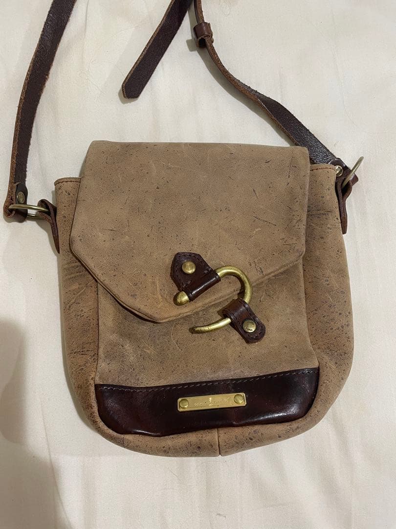 Ryu continental ショルダーバッグ　クーズーレザー