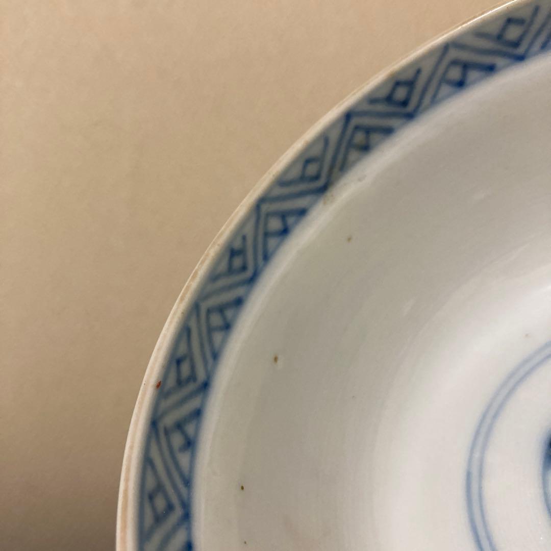 古伊万里　色絵染付間取　金襴手　丼　5客　蓋付碗　アンティーク　骨董　明治〜大正