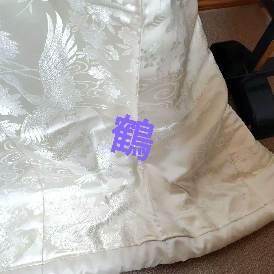 白地白無垢打ち掛け朱子地D1