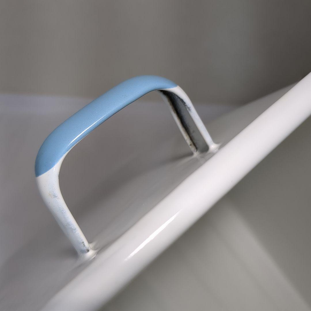 ホーロー ブレット缶 ブルー