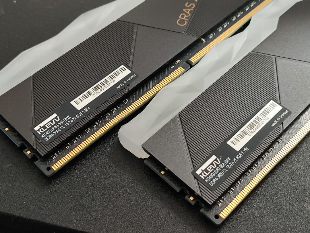 KLEVV CRAS X RGB DDR4 3600MHz 8GB×2計16GB