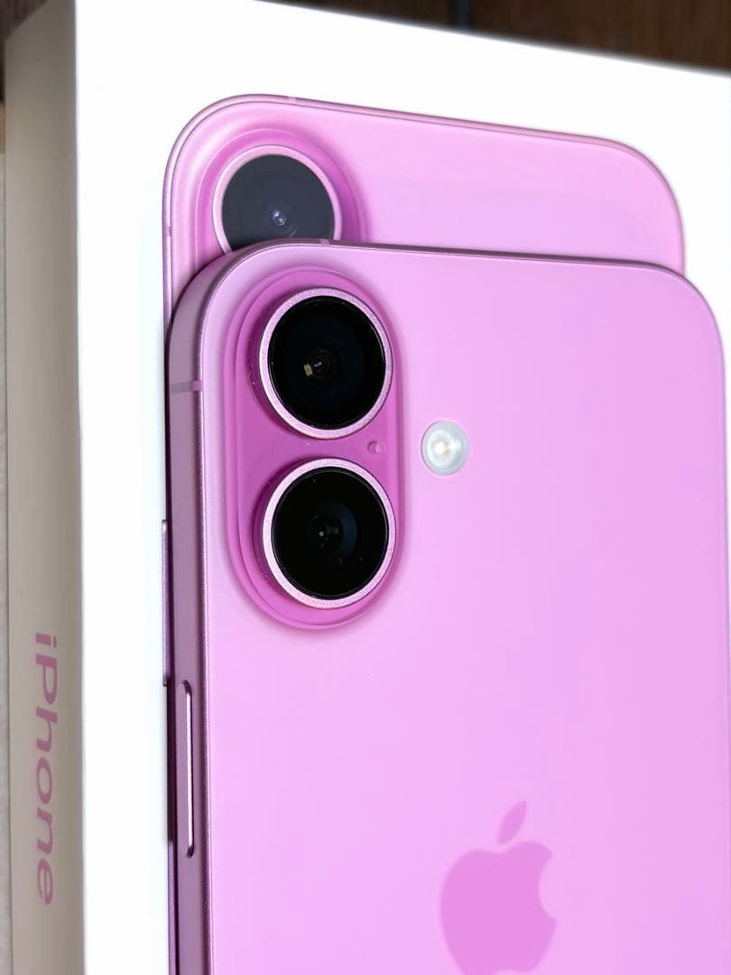 【美品】iPhone 16 256GB ピンク【箱等完品＆ケーブル新品未使用】