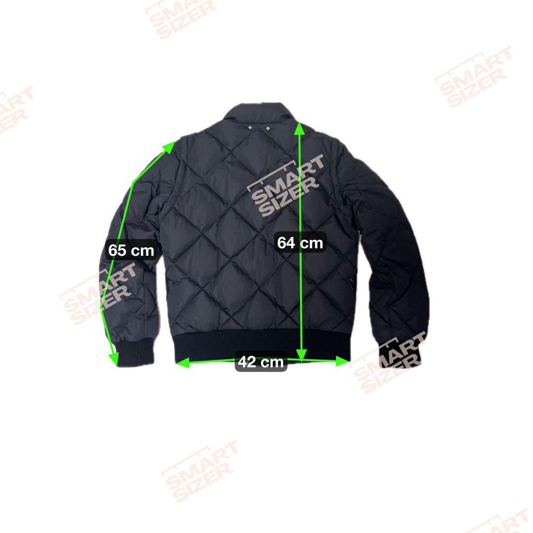 LOUIS VUITTON ブラックデタッチャブル レザー切替ダウンジャケット